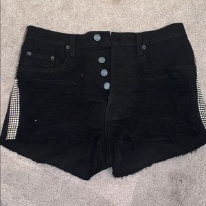 LF rhinestone shorts